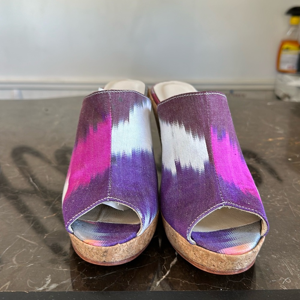 NWT silk wedge shoes size 37 last pair